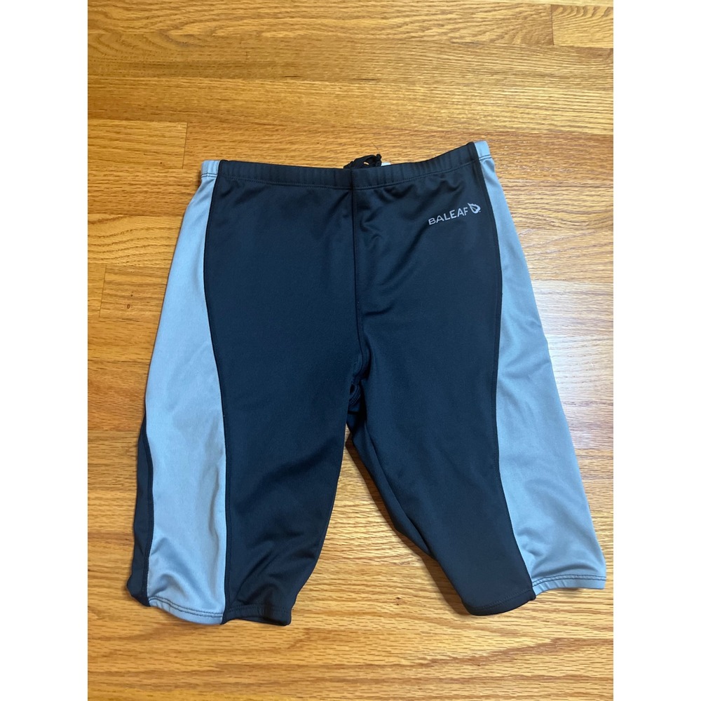 BALEAF Compression Shorts Athletic Knee Length Running Training Black S